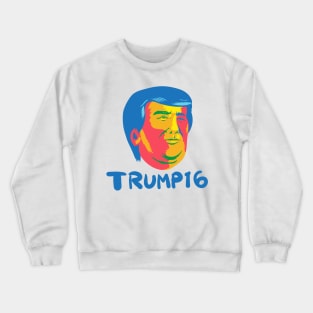 Donald Trump 2016 President Cartoon Crewneck Sweatshirt